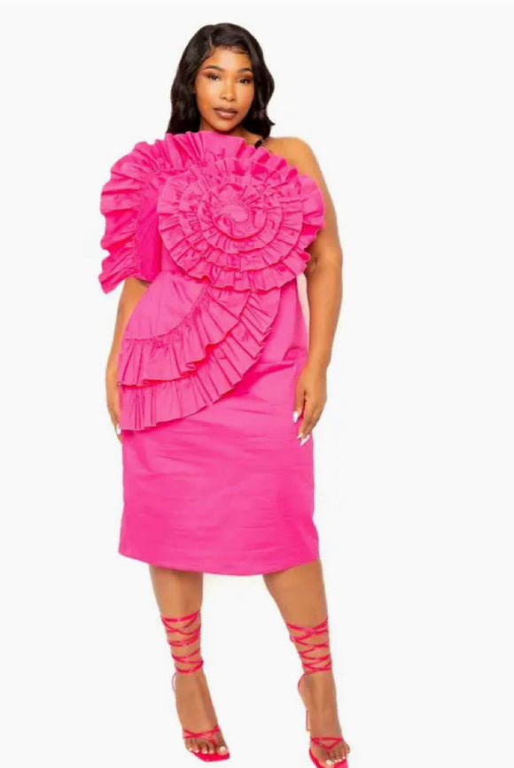 Pink Flower Dress