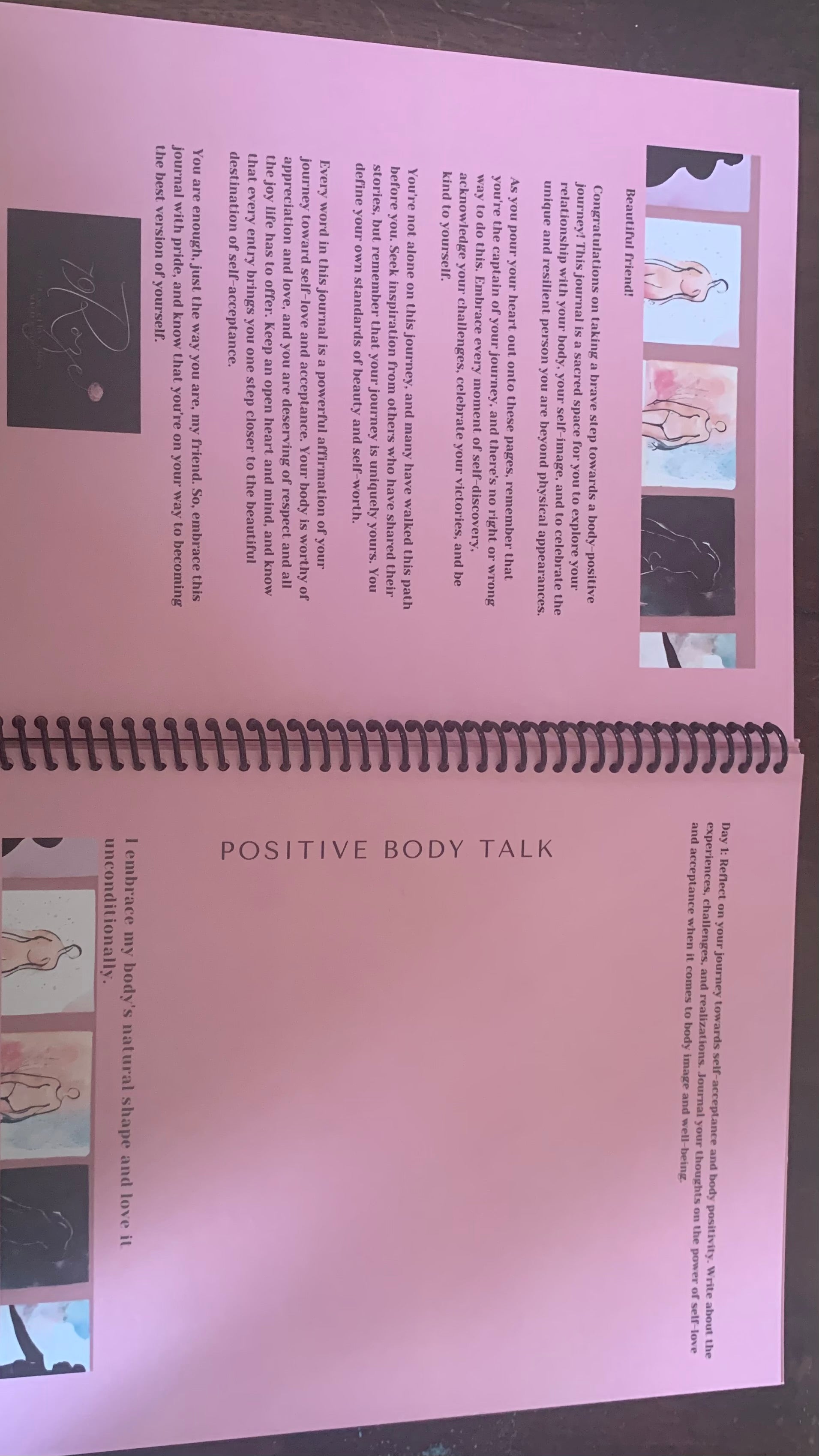 Positive Body Talk Journal-Hard Copy
